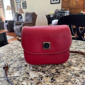 Dooney & Bourke Red Leather Crossbody Bag